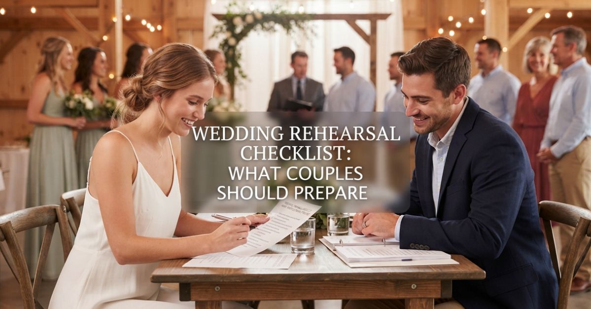 Wedding Rehearsal Checklist
