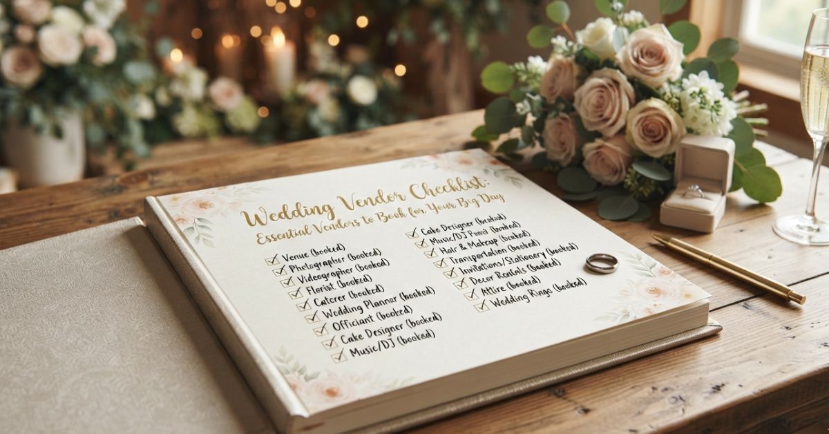 Wedding Vendor Checklist