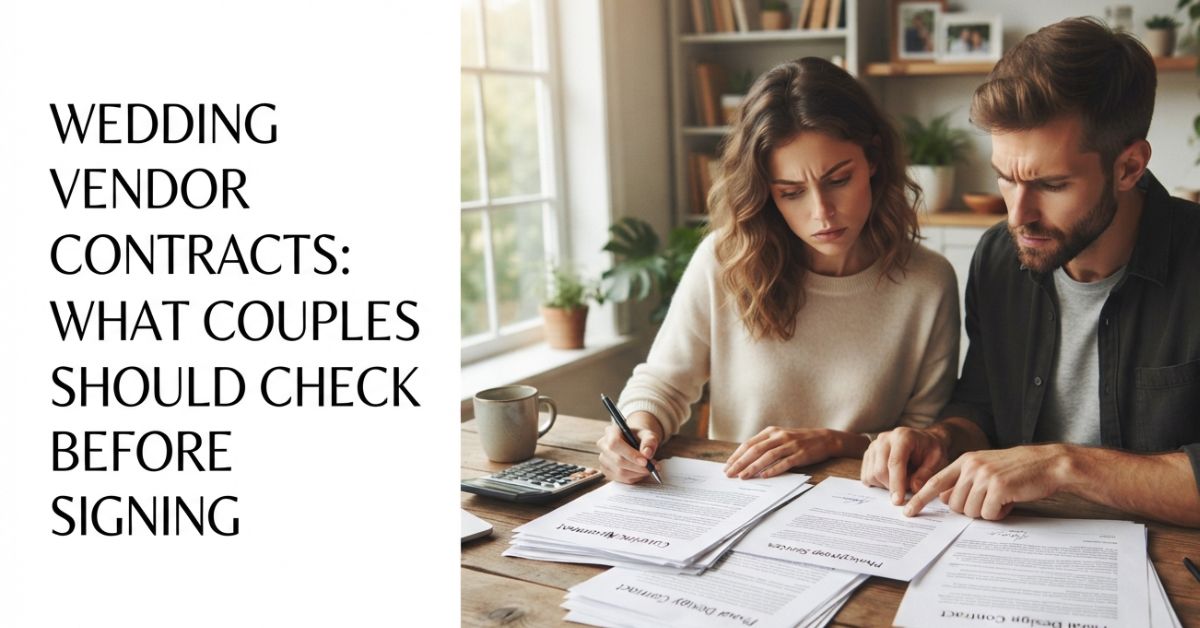 Wedding Vendor Contracts